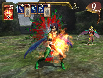 screenshot of battle