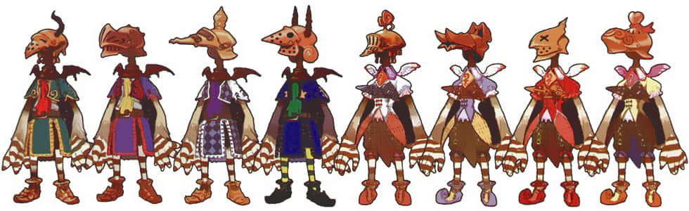 the various appearances of a Yuke character